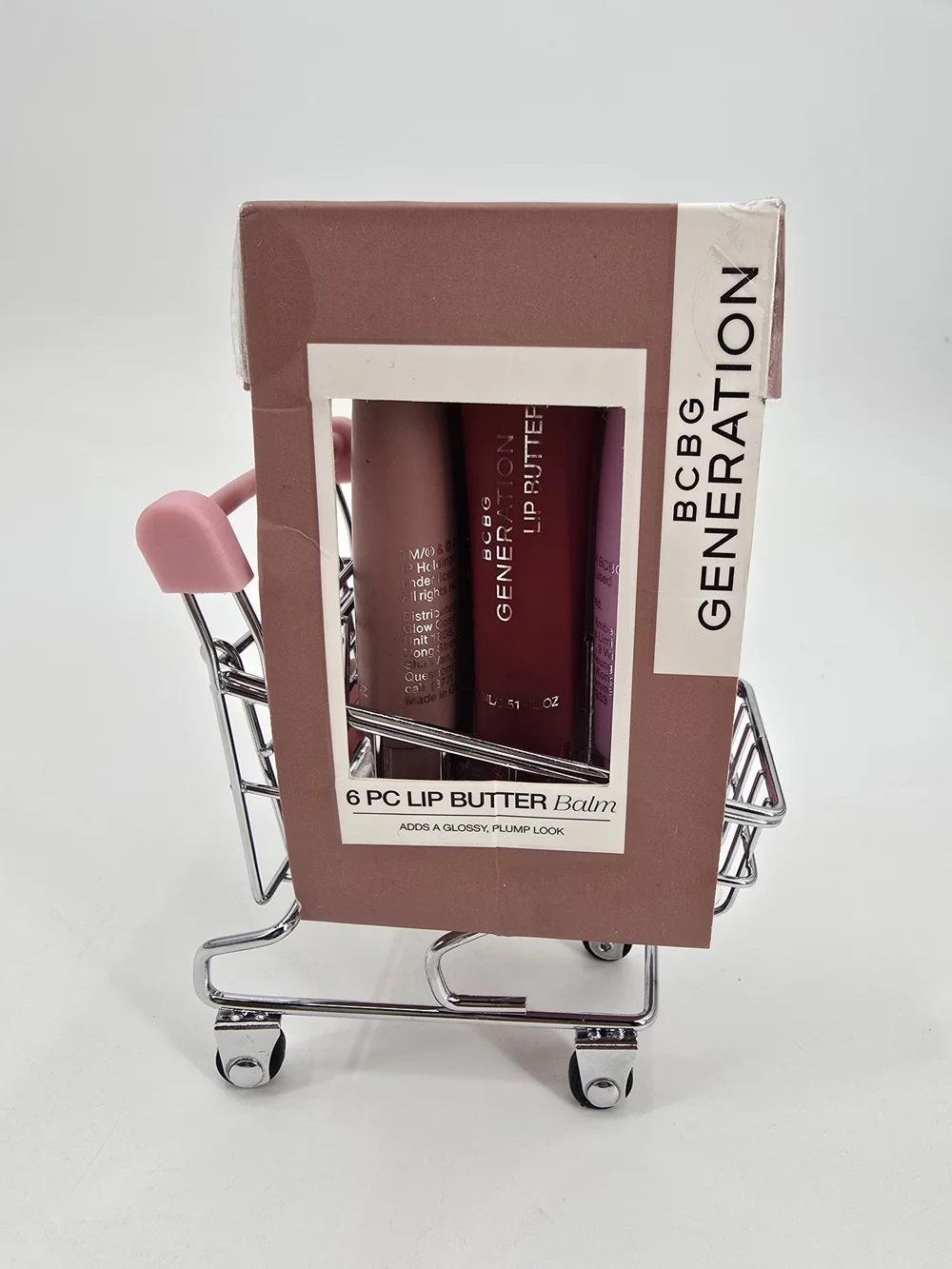BCBGeneration Lip Butter Balm Set 6pc Assorted Pink/Red/Nude Mini Shopping Car